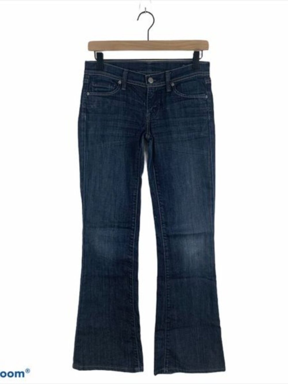 COH Dark Wash Low Waist Flare Jeans womens Size 26 Ingrid #002